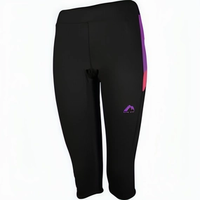 Balanced Comfort More Mile More-Tech 3/4 Womens Capri Tights - Black