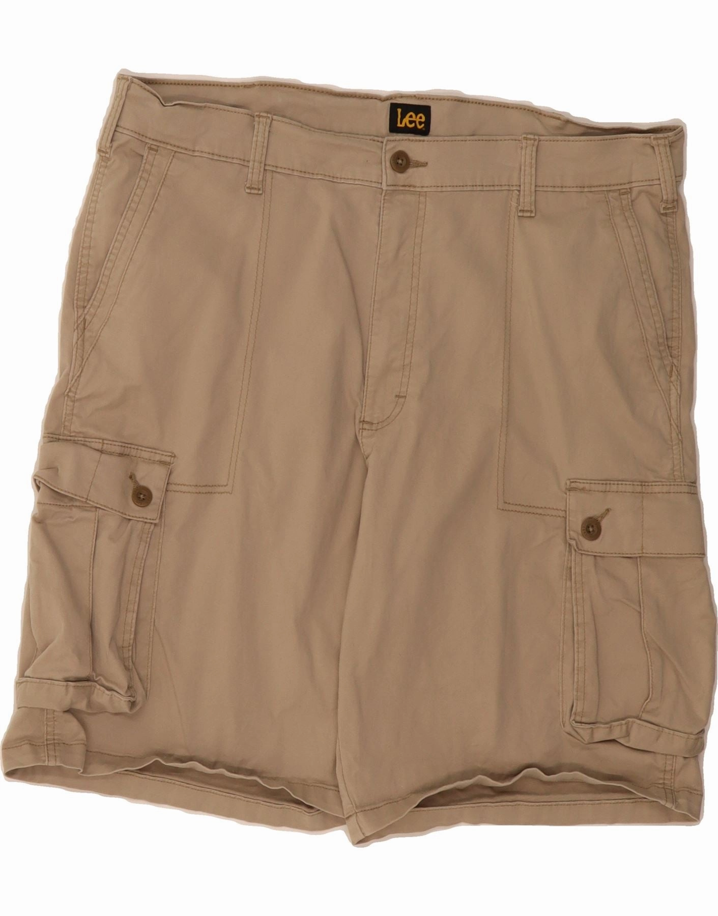 raincoat Warm Fit LEE Mens Cargo Shorts W40 XL Beige Cotton