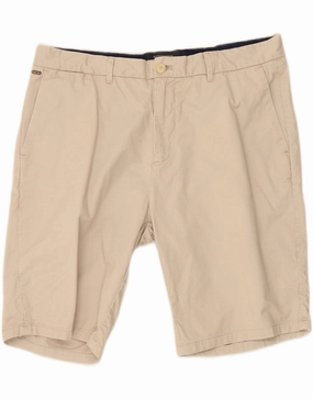 Stretch Support SCOTCH & SODA Mens Chino Shorts W33 Medium Beige Cotton