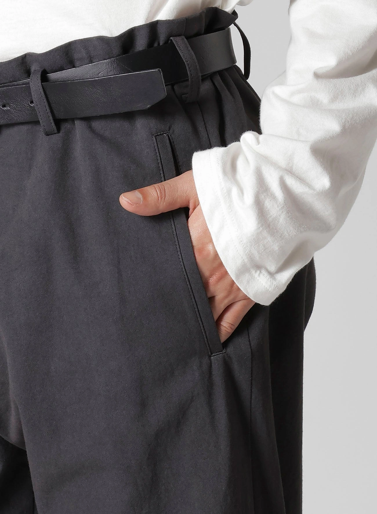 C/ POPLIN TAB DETAIL SLIM PANTS All Purpose