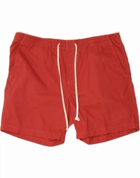 CHAPS Mens Casual Shorts 2XL W44  Red Cotton Elastic hem