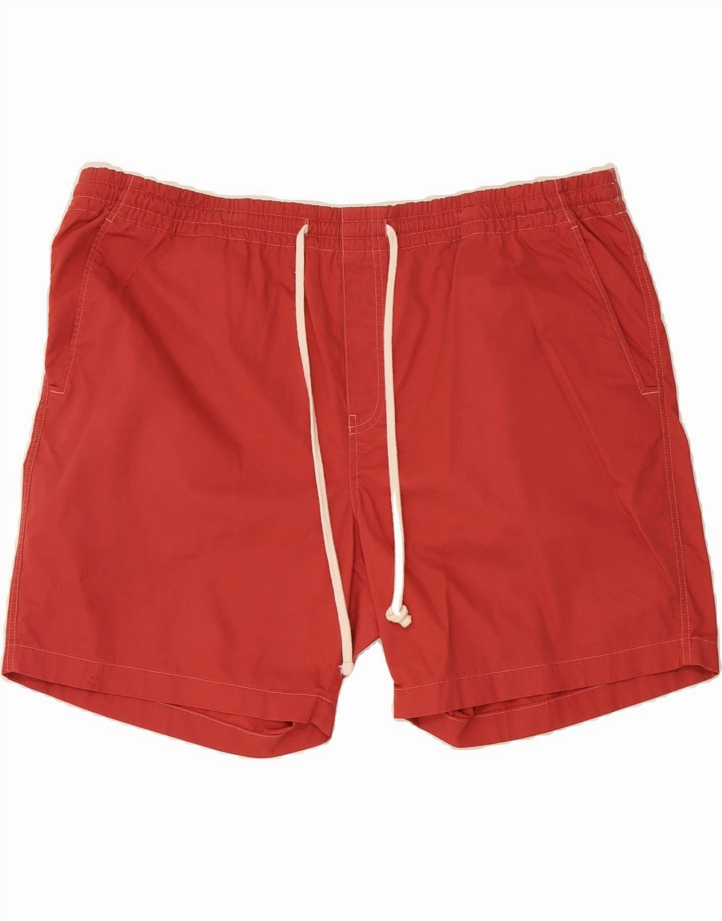 CHAPS Mens Casual Shorts 2XL W44  Red Cotton Elastic hem