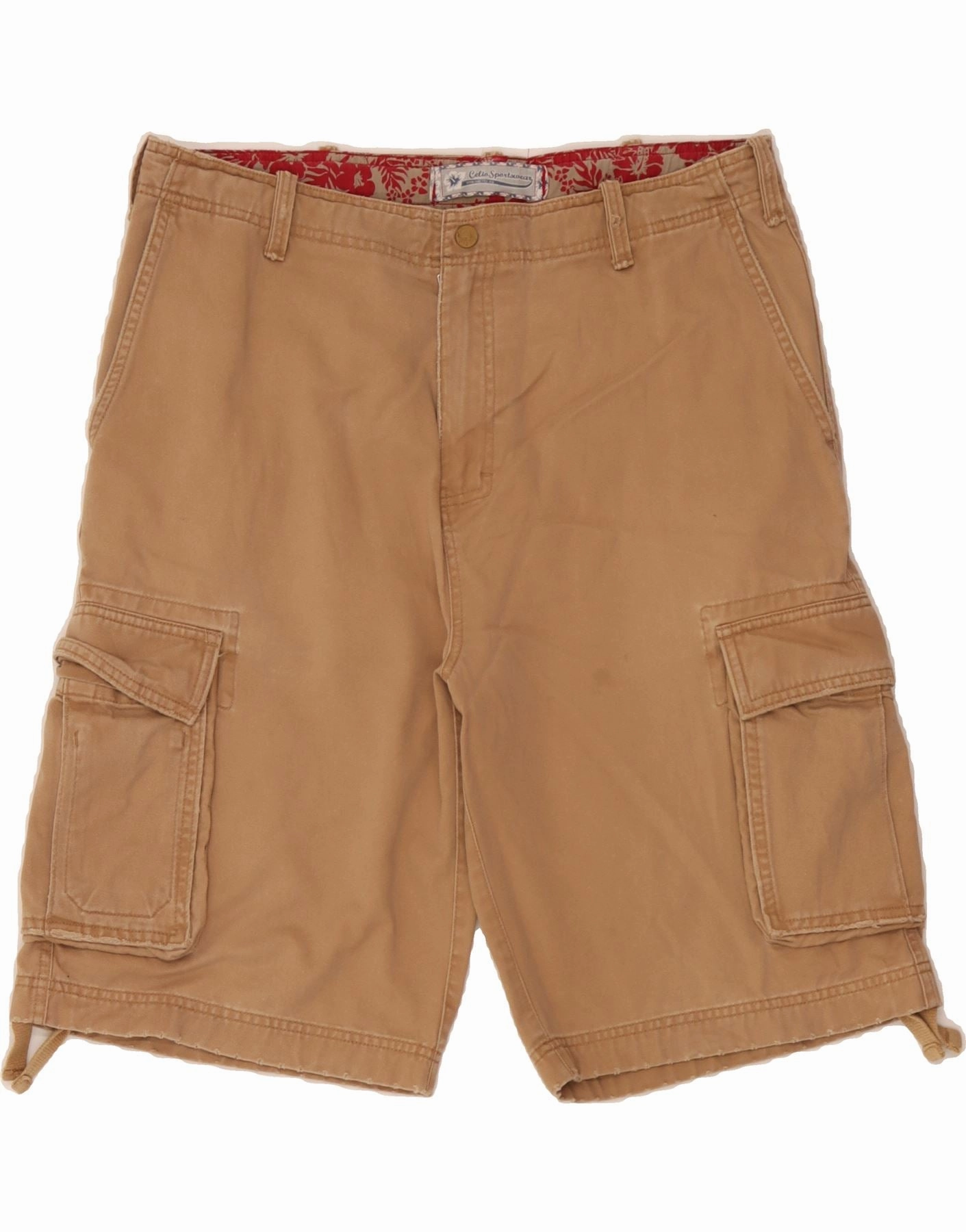 Anti - odor Quick Dry Fit CELIO Mens Cargo Shorts W44 2XL Beige