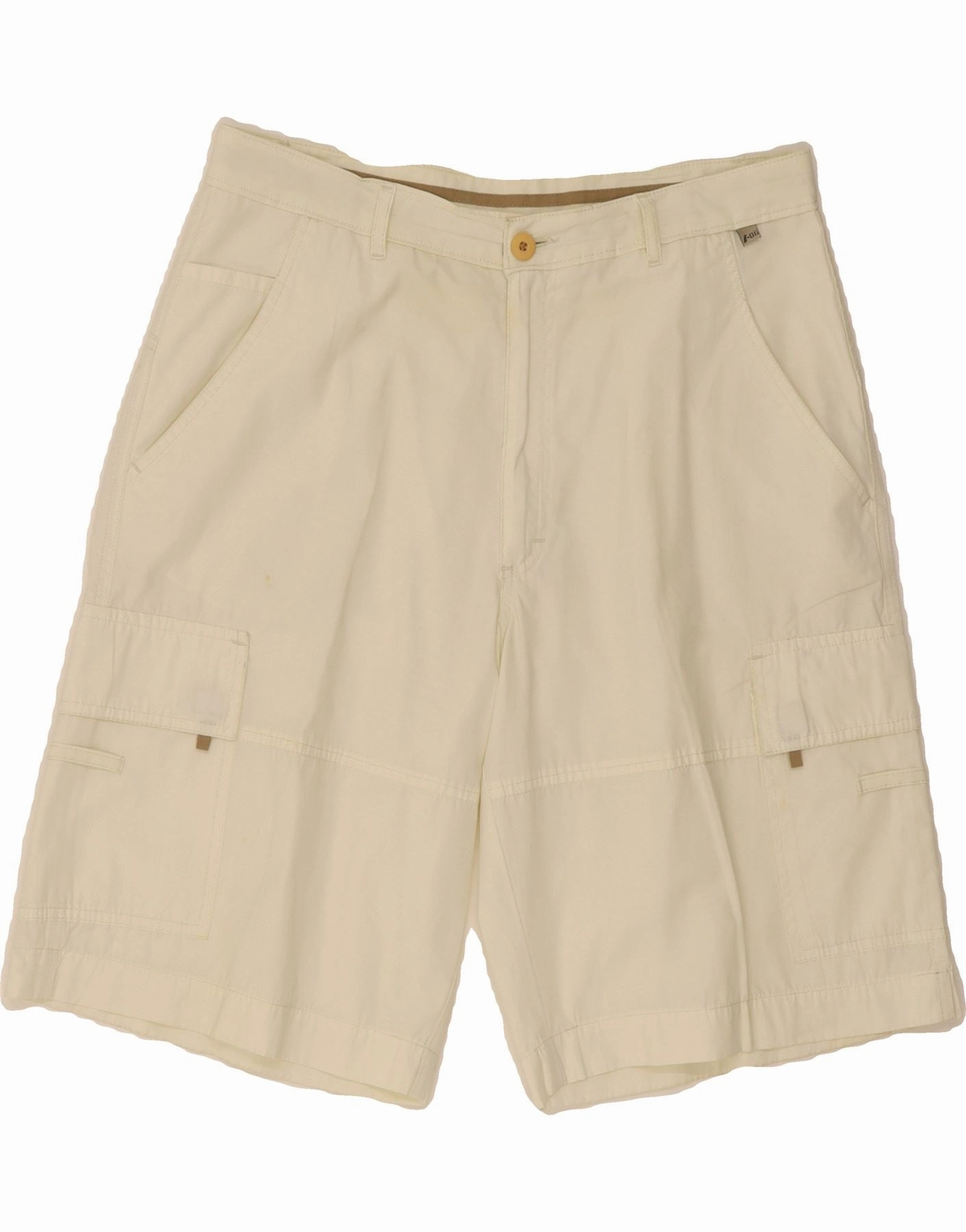 Easy Care Fabric INVICTA Mens Cargo Shorts IT 52 XL W34 Off White Cotton