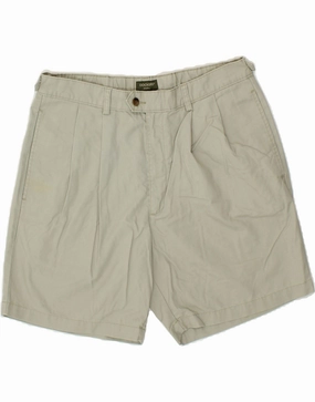 Soft touch finish DOCKERS Mens Khakis Pegged Chino Shorts W36 Large Beige Cotton