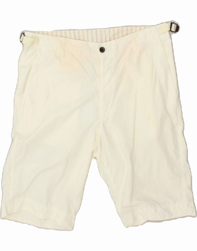 Body Contouring CHAMPION Mens Bermuda Shorts Large W36 White Cotton