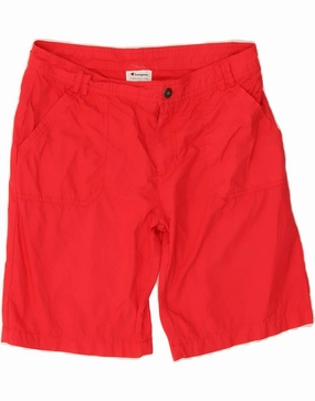 Personalized CHAMPION Mens Casual Shorts Large W34 Red Cotton