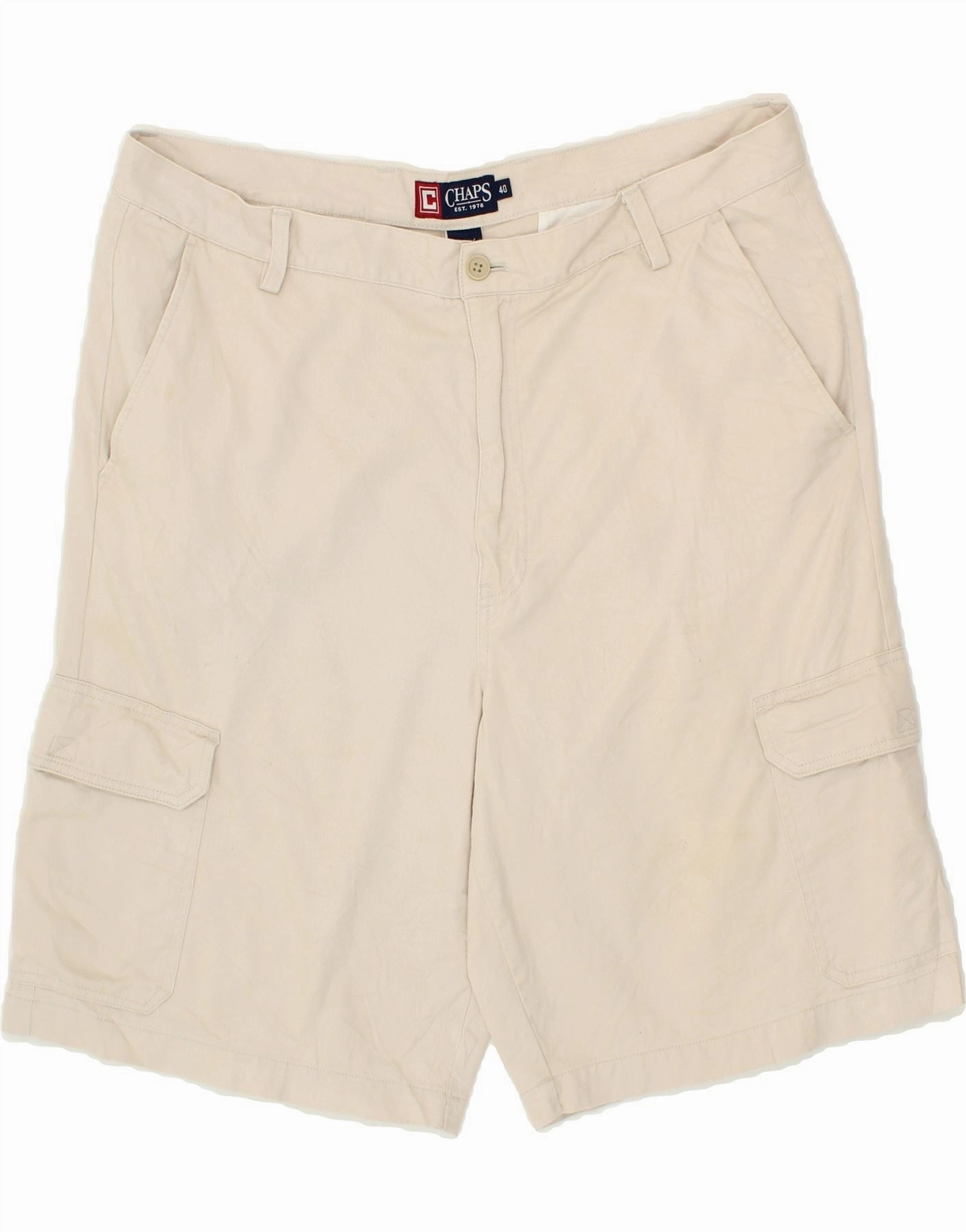 CHAPS Mens Cargo Shorts W40 XL Beige high - rise quick dry