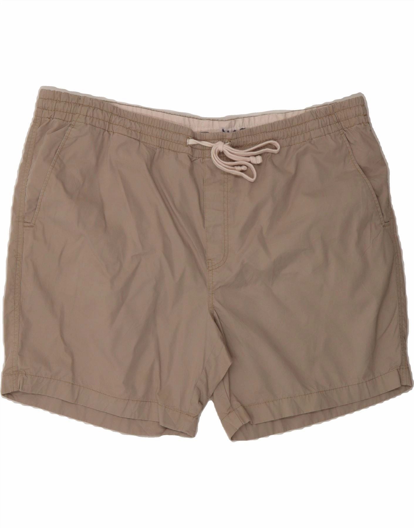 MultiPurposeUtility Wrinkle Free Fabric CHAPS Mens Casual Shorts 2XL W42 Beige Cotton