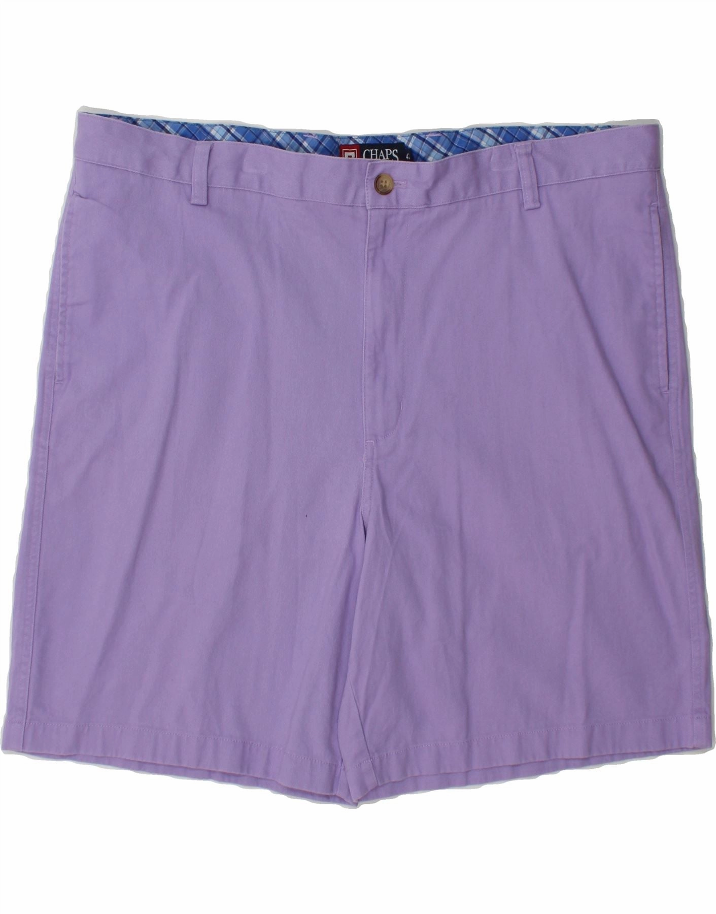 petite size CHAPS Mens Casual Shorts W42 2XL Purple Cotton
