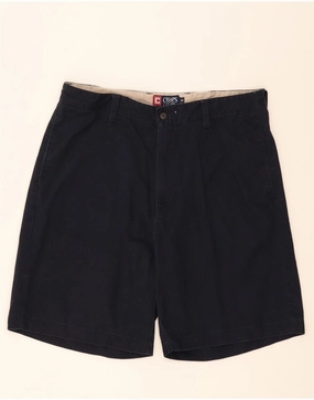 Outdoor Essentials CHAPS Mens Chino Shorts W36 Large Navy Blue Cotton