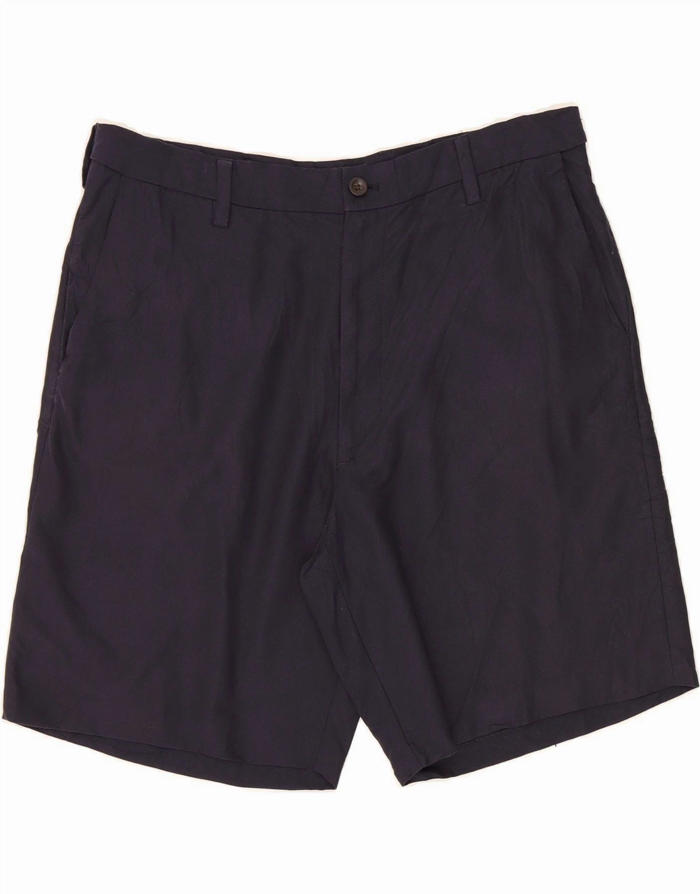 Reflective Trim Detail CHAPS Mens Chino Shorts W36 Large  Navy Blue Polyester