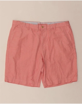 CHAPS Mens Chino Shorts W36 Large  Pink Cotton Flexible Movement Tear Resistant Fabric