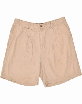 CHAPS Mens Chino Shorts W38 XL Beige Cotton Airflow Fit Lightweight Design