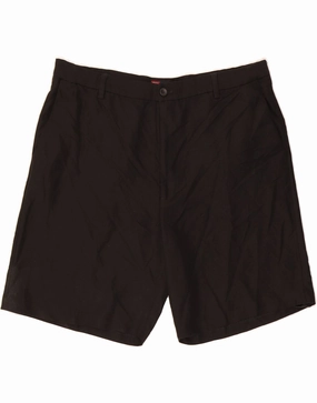 CHAPS Mens Chino Shorts W38 XL Black Polyester Anti Static Treatment