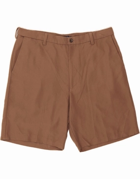 basketball clothing poolside gear CHAPS Mens Chino Shorts W38 XL Brown Polyester