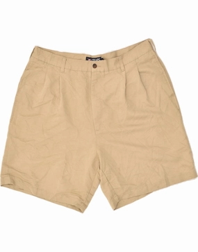 Summer essentials CHAPS Mens Chino Shorts W38 XL Brown Rayon