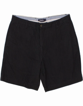 Sporty Chic garden party wear CHAPS Mens Chino Shorts W38 XL Navy Blue Cotton