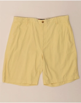 QuickDryTechnology CHAPS Mens Chino Shorts W38 XL Yellow Cotton