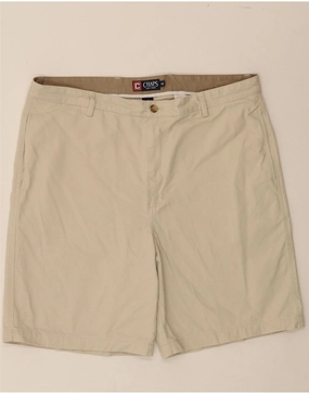 CHAPS Mens Chino Shorts W40 XL Beige Cotton Casual Look Sport Mood