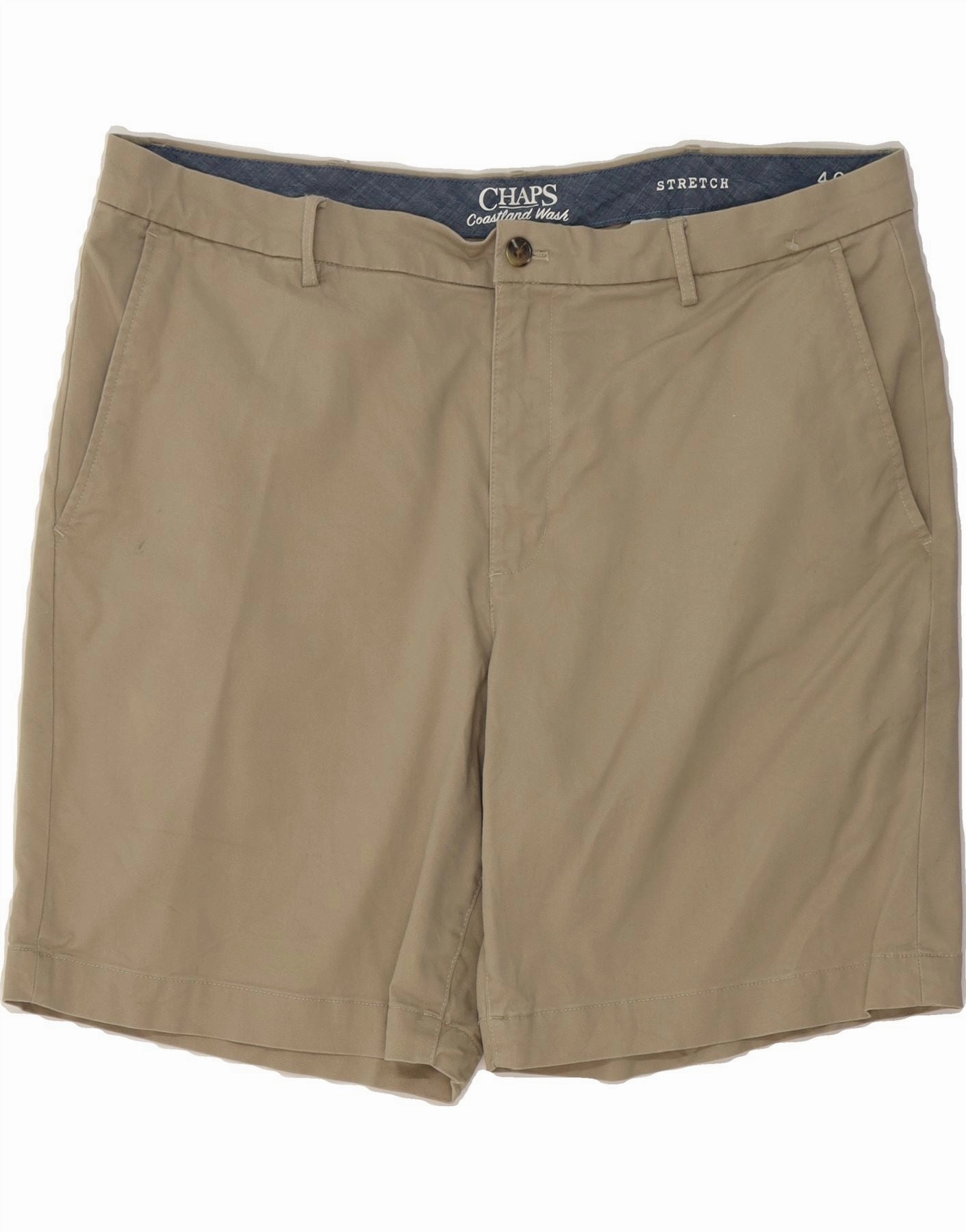 CHAPS Mens Chino Shorts W40 XL  Beige Cotton Breathable Comfort Fit dungarees