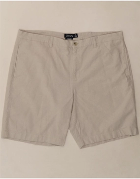 Biodegradable Material Option odor - absorbing CHAPS Mens Chino Shorts W42 2XL Beige Cotton