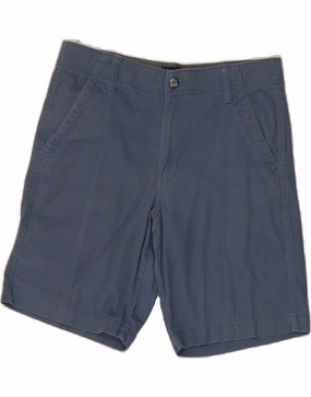 Temperature Regulating Material CHAPS Mens Regular Fit Chino Shorts W30 Medium Blue Cotton
