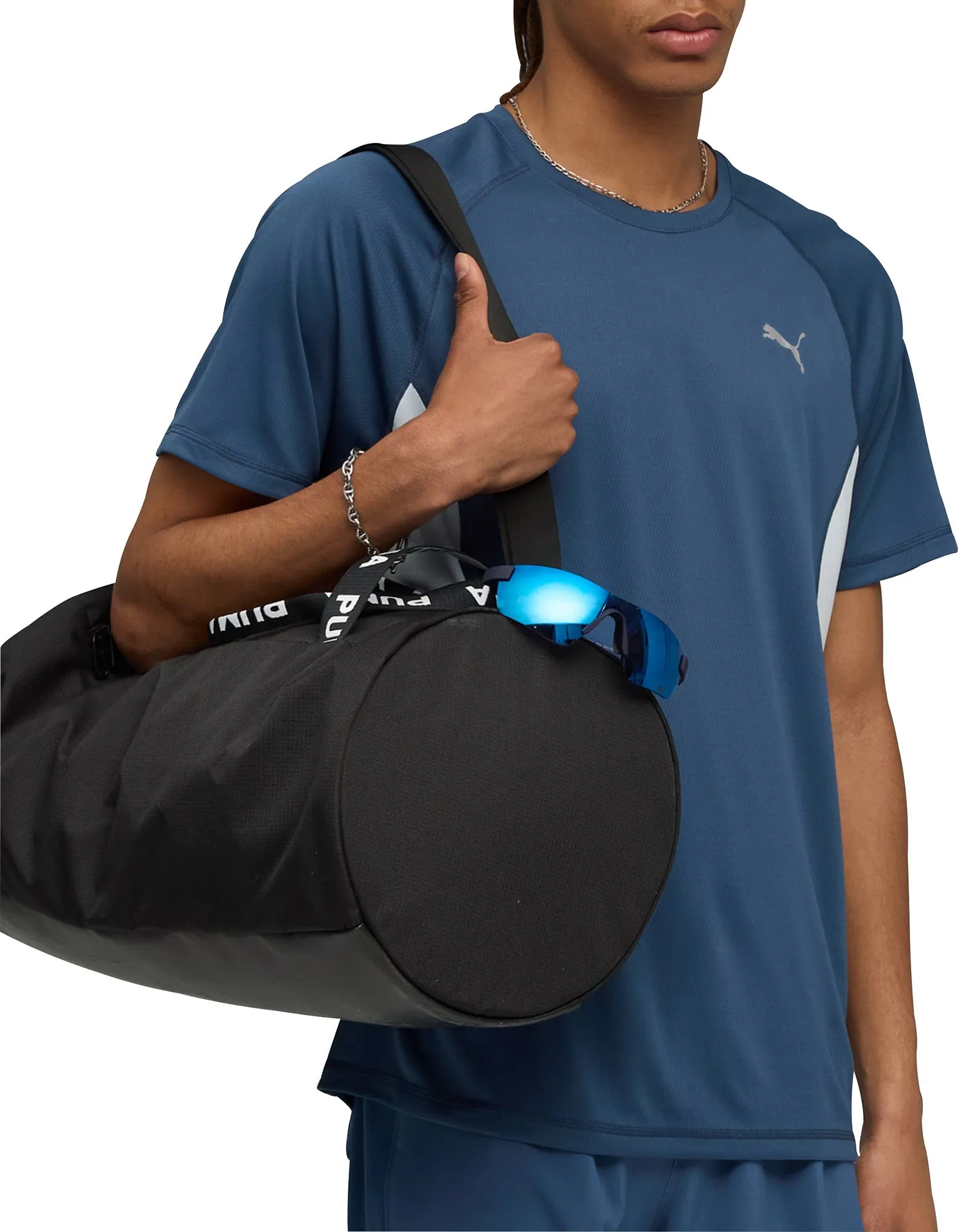 Puma Velocity Short Sleeve Mens Running Top - Blue Comfortable clothing Chic and Soft