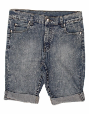 CHEAP MONDAY Mens Denim Shorts W30 Medium  Blue Cotton Lightweight Fabric Sun Ready