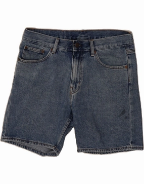 CHEAP MONDAY Mens Denim Shorts W32 Medium  Blue Silicone Gripper Strips sweater