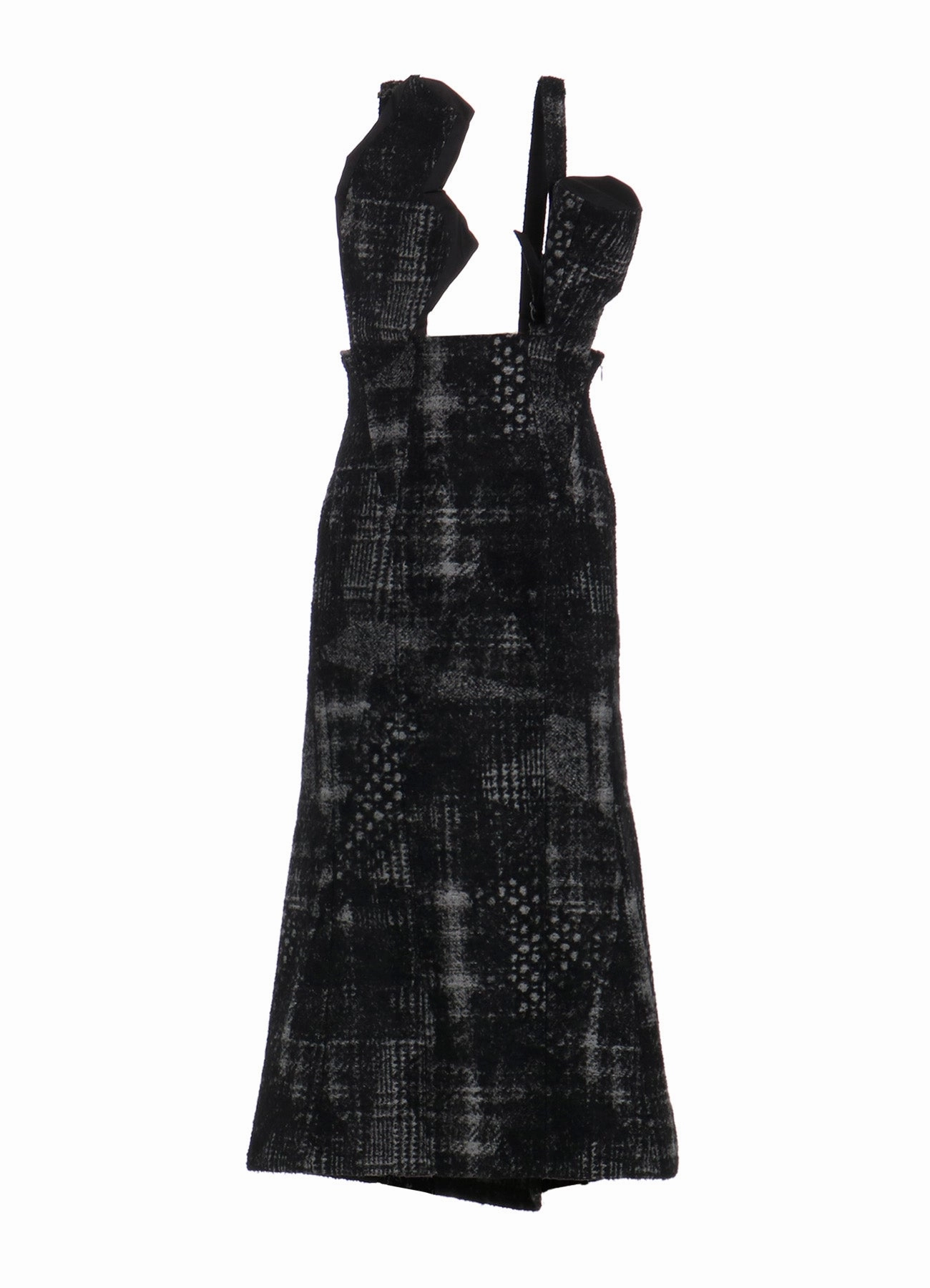 CHECK JACQUARD GATHER SKIRT Soft Structure