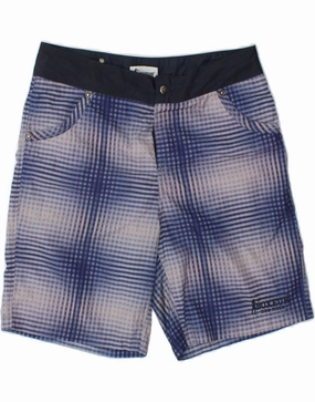 Breathable mesh BOXEUR DES RUES Mens Casual Shorts Small W30 Blue Check Polyester