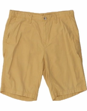Double Stitched Seams CALVIN KLEIN Mens Chino Shorts W34 Large Yellow Cotton