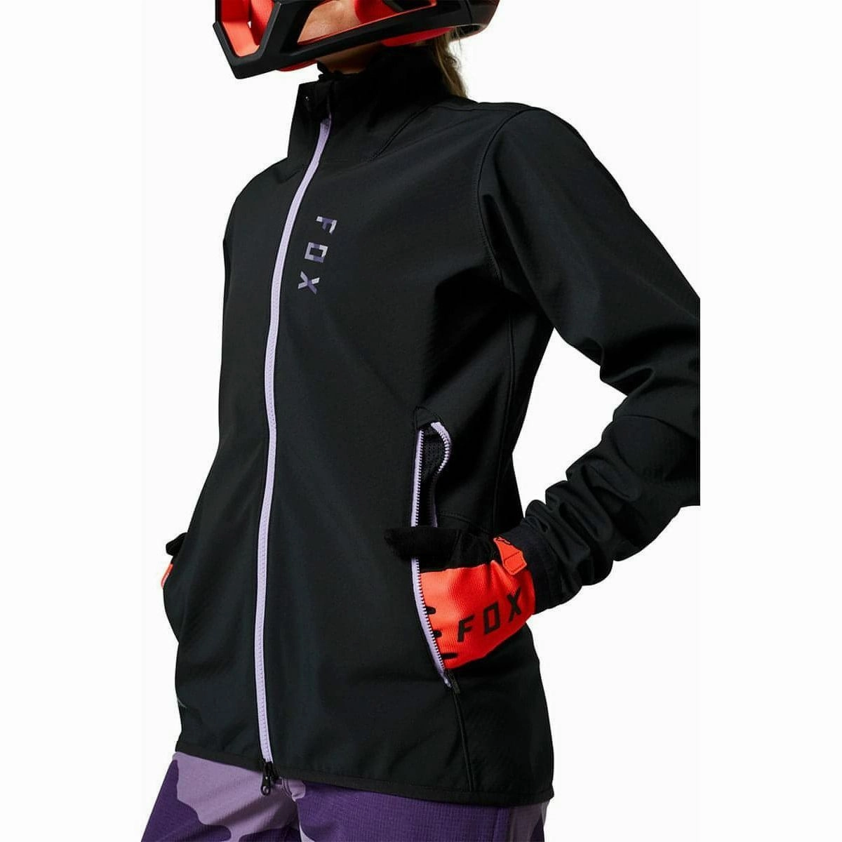 Heavy Duty Zippers Fox Ranger Fire Womens Cycling Jacket - Black