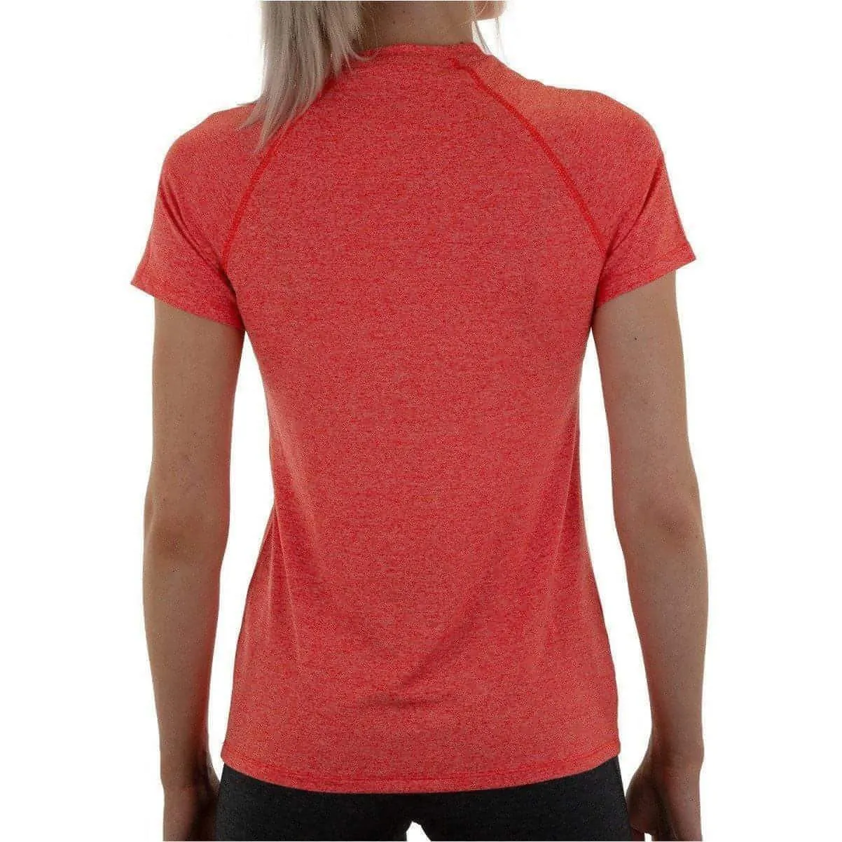 Relaxed Armhole Cut More Mile Train To Run Short Sleeve Womens Running Top - Orange