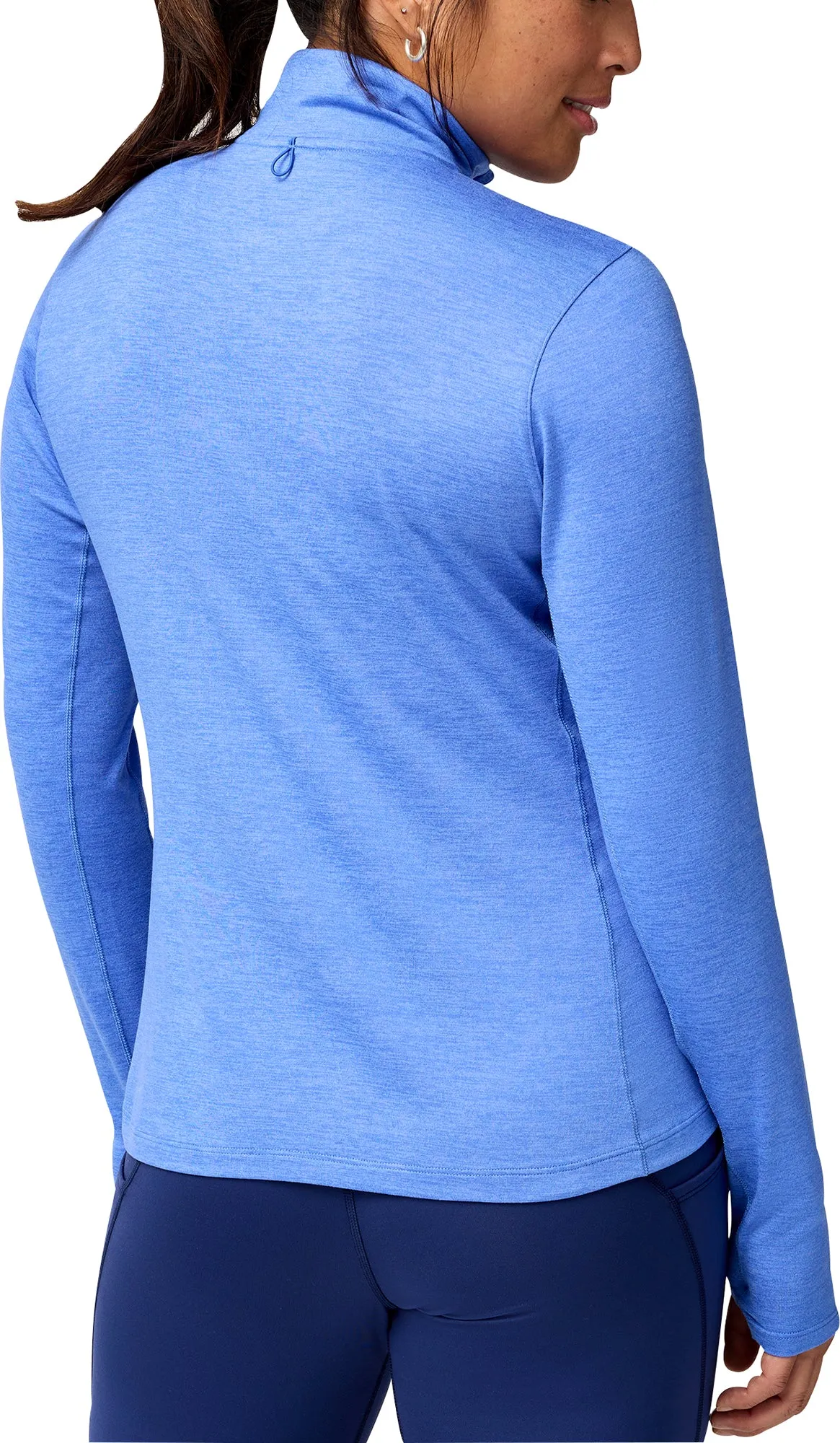 Brooks Dash 2.0 Half Zip Long Sleeve Womens Running Top - Blue No Fade Technology thermal