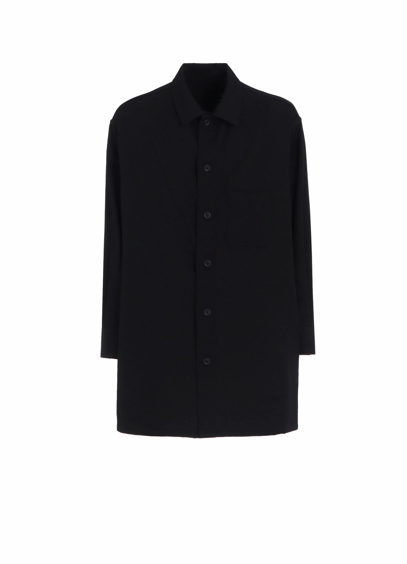 WOOL GABARDINE FACE AND BACK POCKET BLOUSE NonIrritatingSeams
