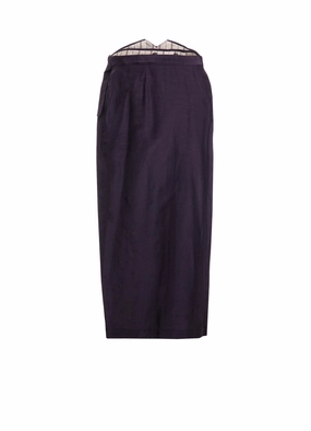 Cu/C/F LAWN PURPLE PEG TOP PURPLE LAWN Elasticized Cuffs Double Layered Hem