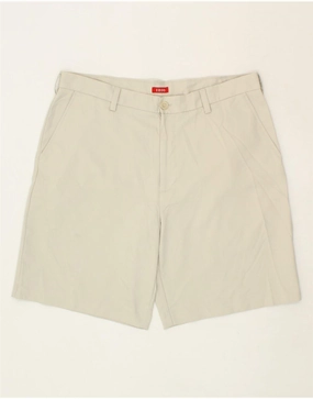 Thermoregulating Fabric Active Motion IZOD Mens Chino Shorts  W38  XL Grey Polyester