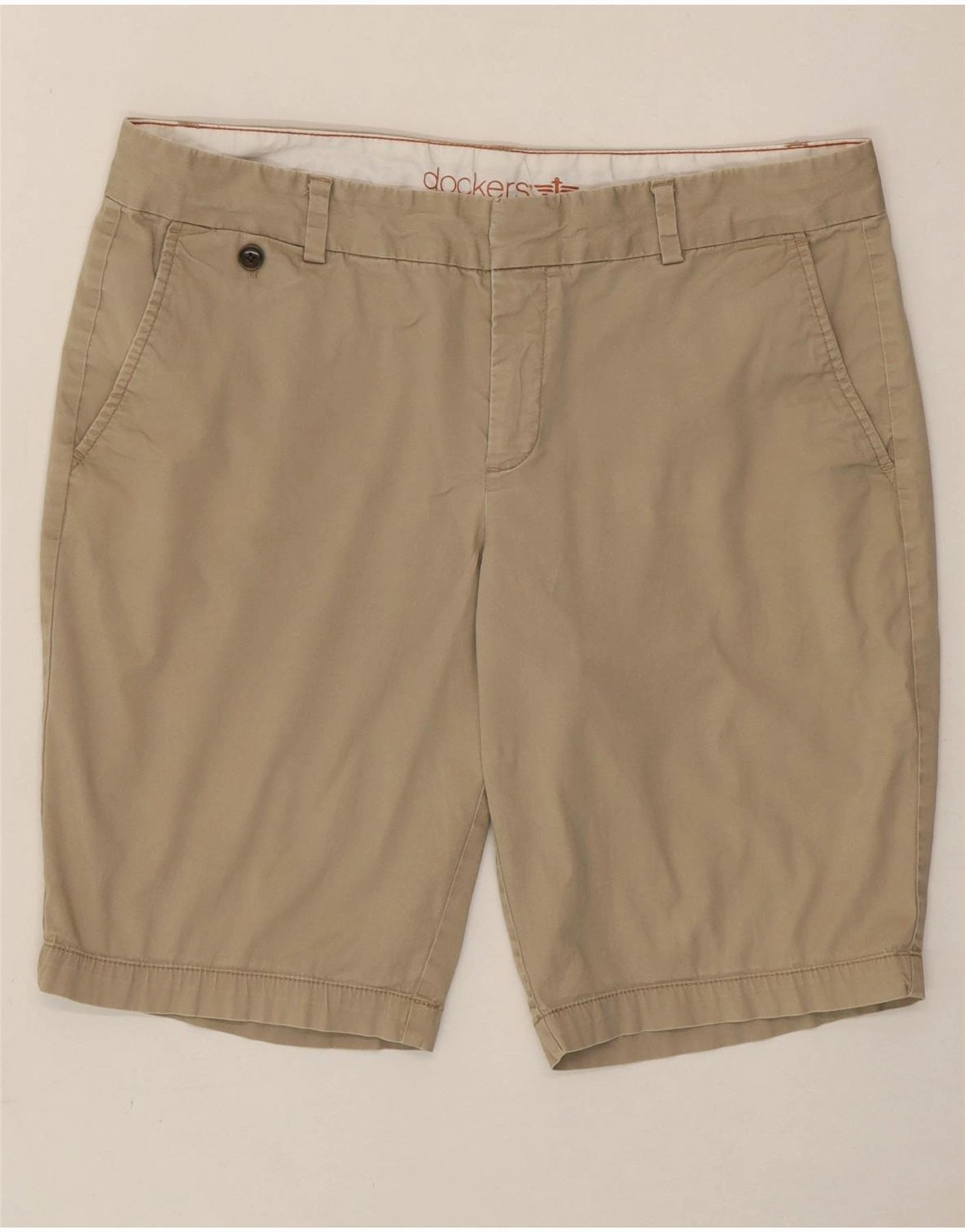 Skinny Fit DOCKERS Mens Chino Shorts W34 Large  Beige