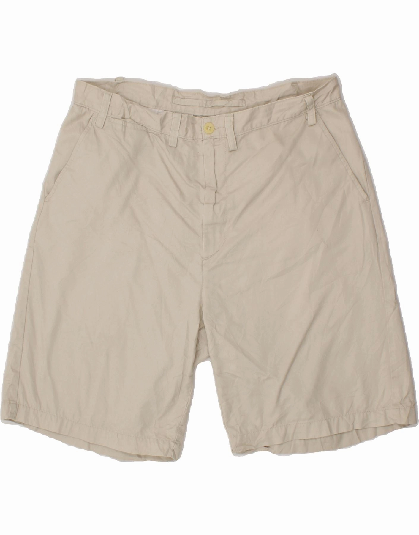 NAUTICA Mens Clipper Chino Shorts W38 XL Beige Cotton Everyday Ease