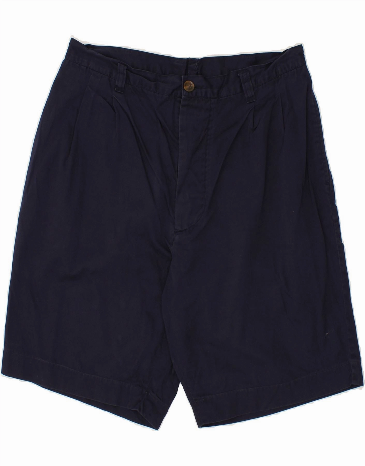 RIFLE Mens Chino Shorts W36 Large Navy Blue Cotton Reinforced Stress Points