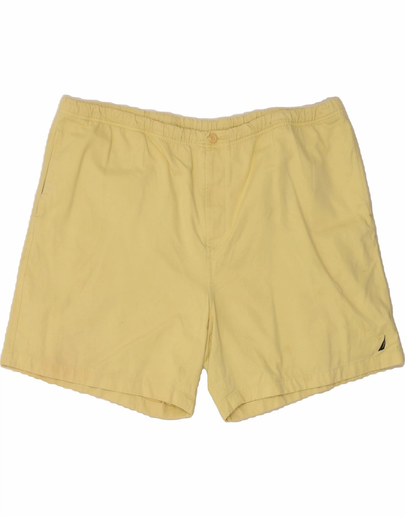 NAUTICA Mens Loose Fit Chino Shorts 2XL W44 Yellow Cotton On Trend Fair trade