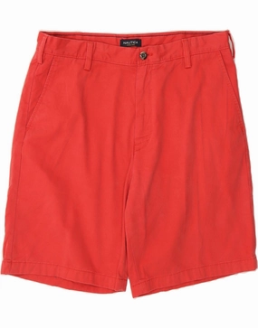 Snag Free Material NAUTICA Mens Chino Shorts W36 Large  Red Cotton