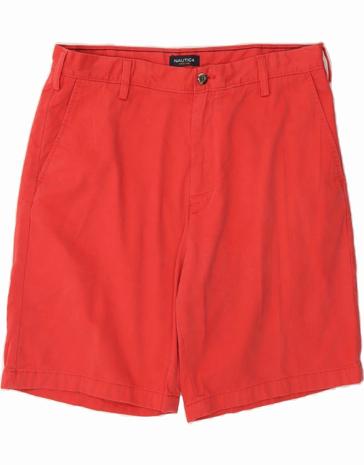 Snag Free Material NAUTICA Mens Chino Shorts W36 Large  Red Cotton