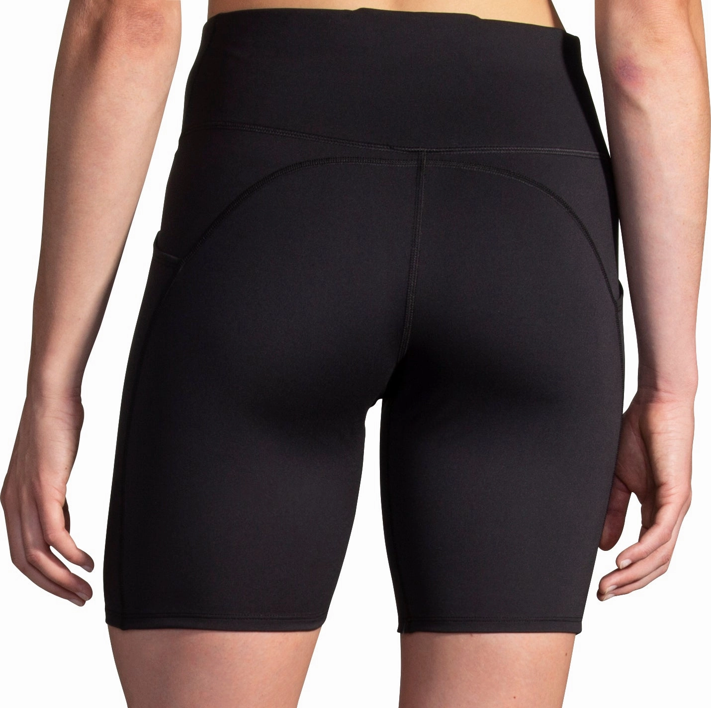 Brooks Spark 8 Inch Womens Short Running Tights - Black Fit Tech