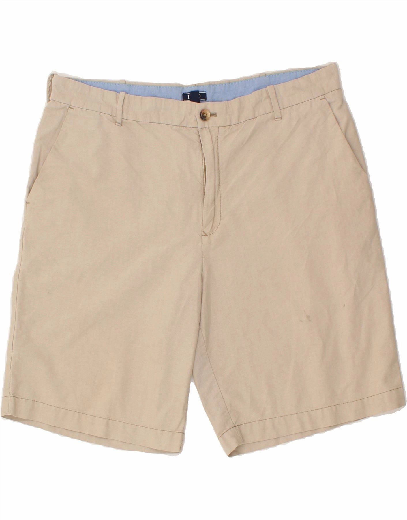 AbrasionResistant Durable Feel IZOD Mens Chino Shorts W38 XL Beige Cotton