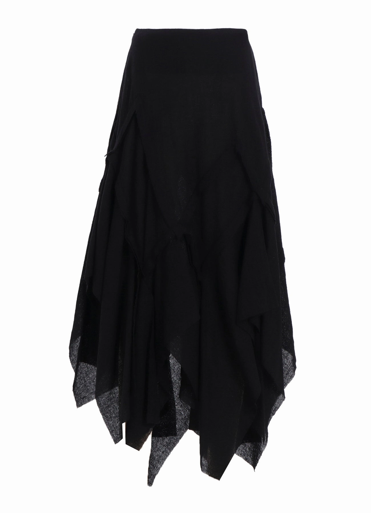 Sporty Vibe WOOL GAUZE FRILLED SKIRT