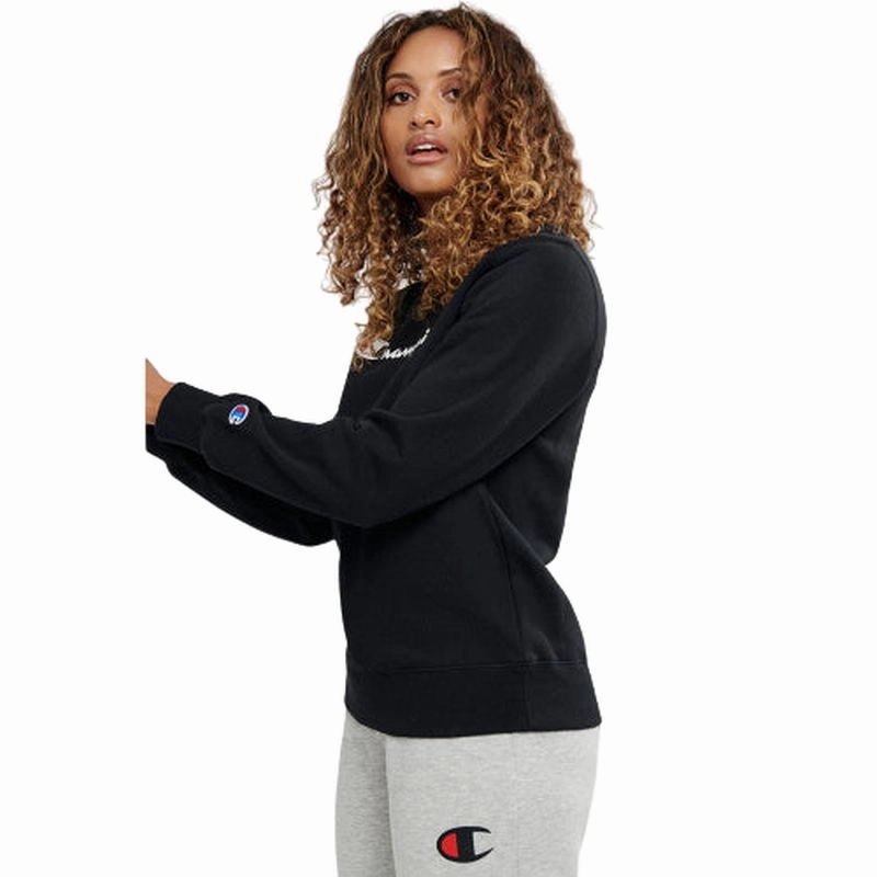 Formal Occasion Leopard like Champion Womens Script Crew