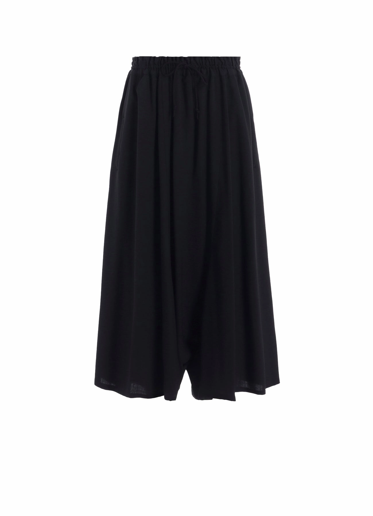 WOOL SERGE GATHER PANTS Breathable Style